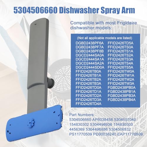5304506660 Dishwashers Lower Wash Arm with 154294101 (3 Count)