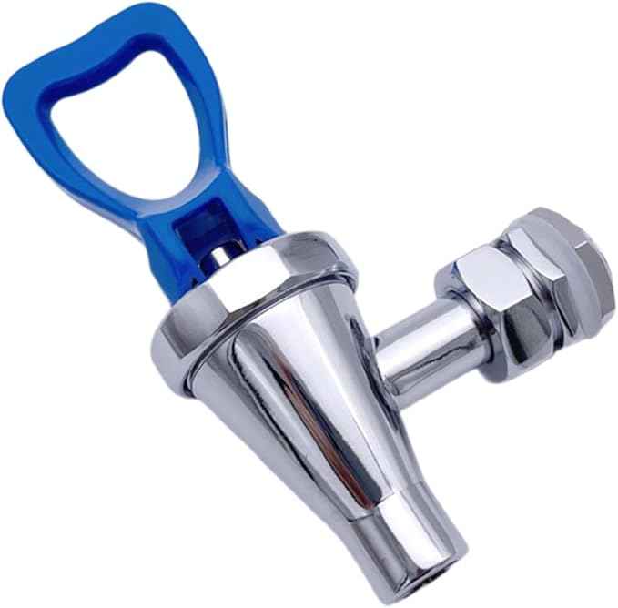 1/2 Inch Beverage Dispenser Faucet Spout Brass Material Hot Drinks Tap for Juice Cold Hot Water Supplies Household Accs, Blue