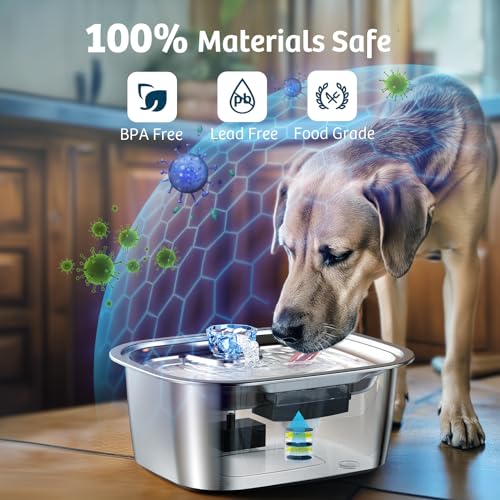 Replacement Filter for Lesotc Lage Dog Water Fountain (4 Count)