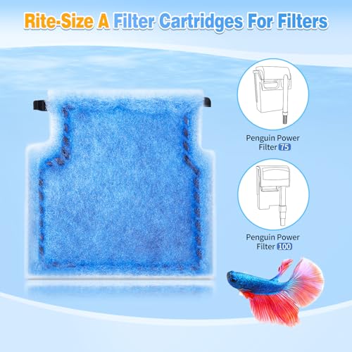 8 Pack Rite Size A Filter Cartridges Compatible with MarineLand