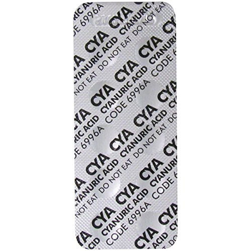 Cyanuric Acid Test Tablets Instrument Grade Strip of 10 Tabs (10 Count)