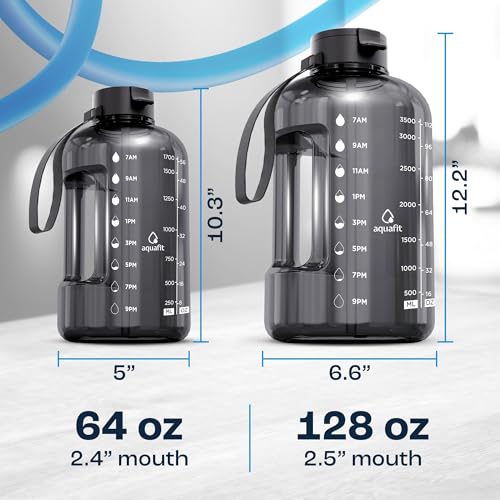 1 Gallon Water Bottle with Time Marker
