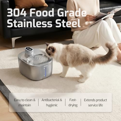 Cat Water Fountain Stainless Steel (2.65 Pound)