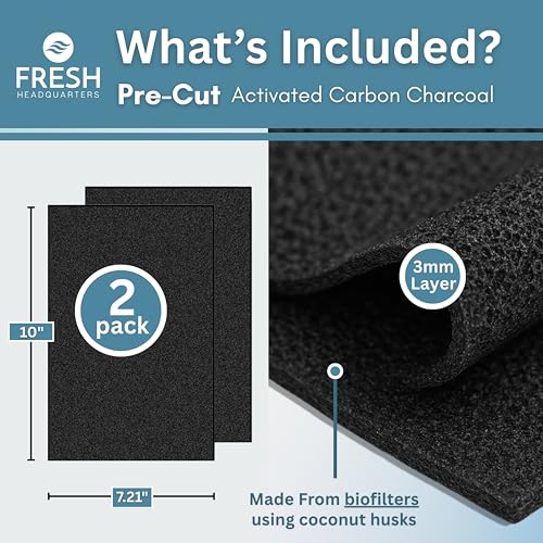 Activated Carbon Microwave Charcoal Filters (2 Count)