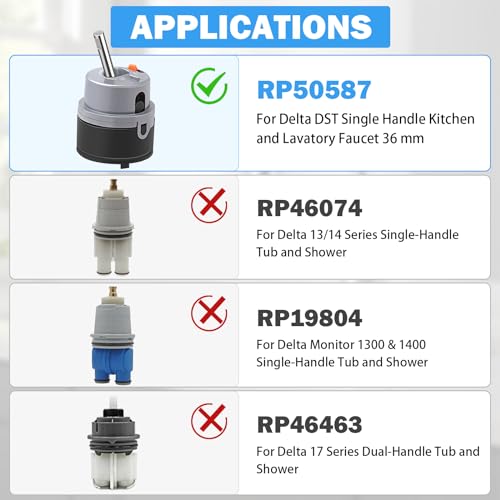 RP50587 Cartridge Valve Replacement for Delta Faucet