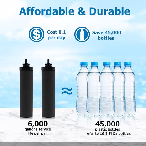 Water Filter Replacement for Berkey® BB9 (4 Count)