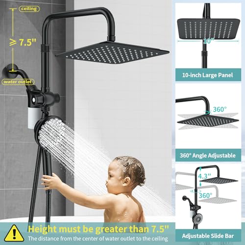 Magnetic Shower Head with Filters for Hard Water