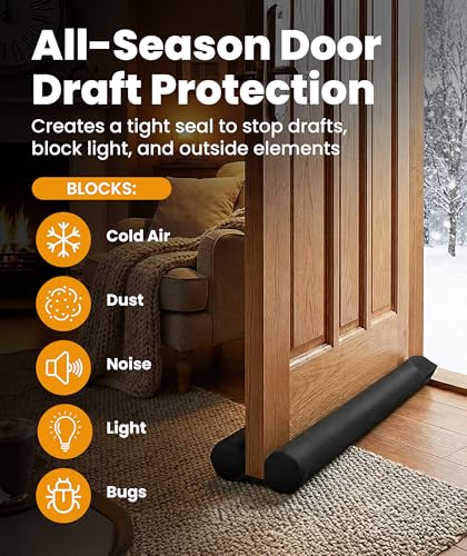2 Sided Door Draft Stopper for Bottom of Door