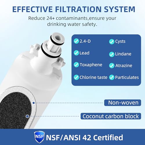 Adq360061 Water Filter Replacement for LG Refrigerator Lt700p Adq36006101 Lfds22520s (3 Count)