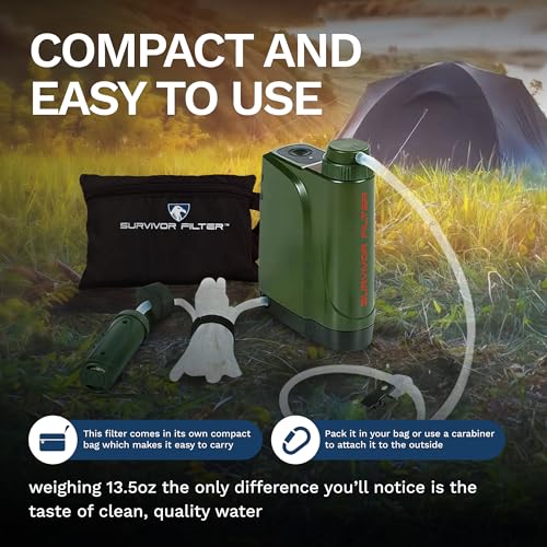 PRO X Electric Portable Water Filter for Camping & Survival