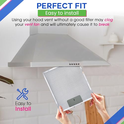 Stove Vent Filter 12" x 10.5" Fits W10169961A Whirlpool Range Hood Filter