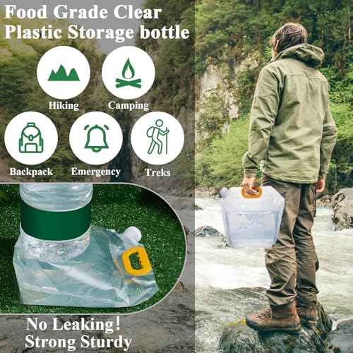 1 Pack 1.3 Gallon Collapsible Water Bags