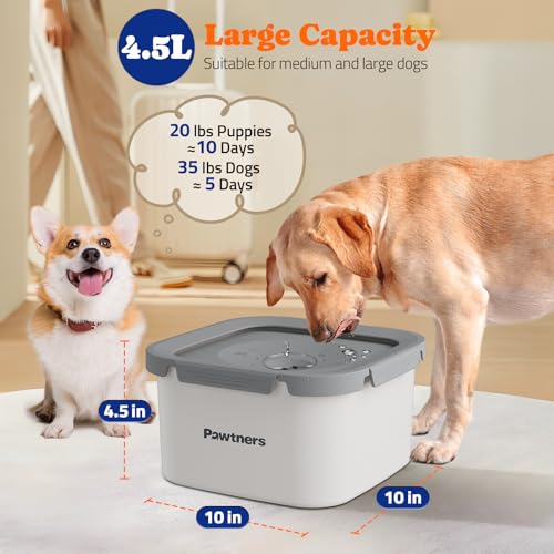 Stainless Steel Dog Water Bowl No Spill