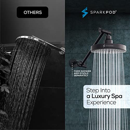 6" Round Rain Shower Head with 11" Shower Arm