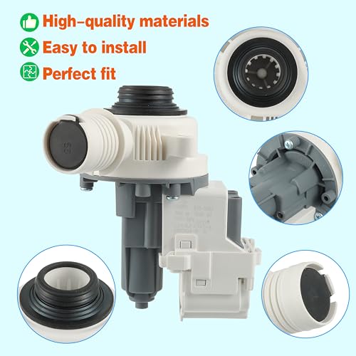 W10919003 W10775446 Washer Drain Pump Compatible With Whirlpool Kenmore Maytag Clothes Washer Washing Machine Water Drain Pump and Motor Replacement Parts for