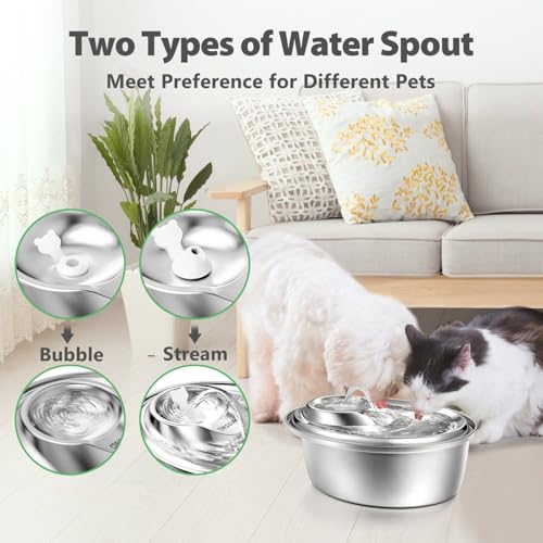 Cat Water Fountain Stainless Steel (100 Fl Oz)