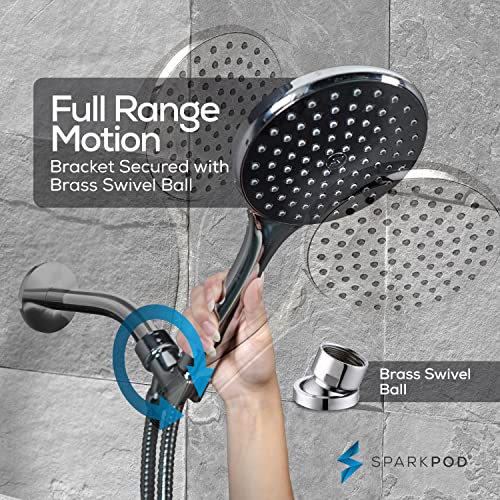High Pressure Handheld Shower Head with Hose