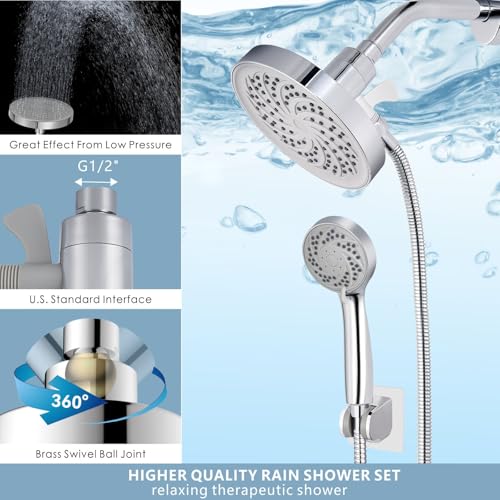 Rain Shower Head with Handheld