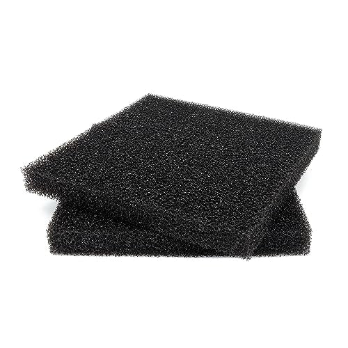 2 Pack 20 PPI Aquarium Filter Foam Sponge Pad 9x9x1 (4 Count)