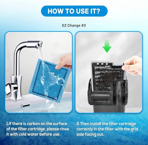 9 PCS Aquarium Filter Cartridge Compatiable with Aqua (9 Count)