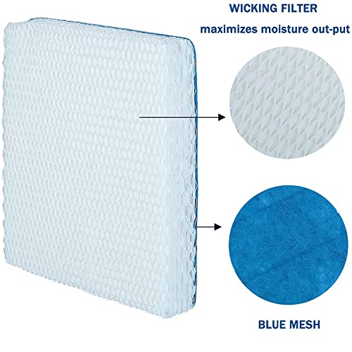 Humidifier Replacement Filters Compatible with Honeywell HFT600 HEV615 HEV615B HEV615W HEV620 HEV620B HEV620W HEV (4 Count)
