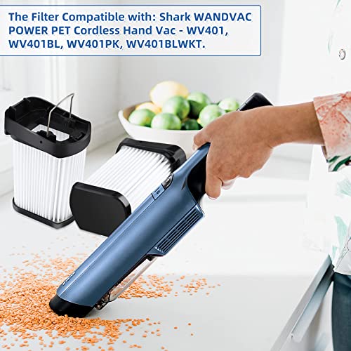 6 Pack Replacement Fabric Filter Compatible with Shark Cordless (6 Count)