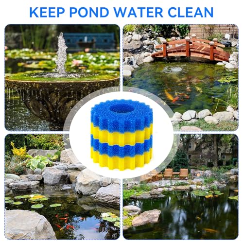 Filter Sponge Replacement for VIVOHOME Pond Filter 1580 (4 Count)