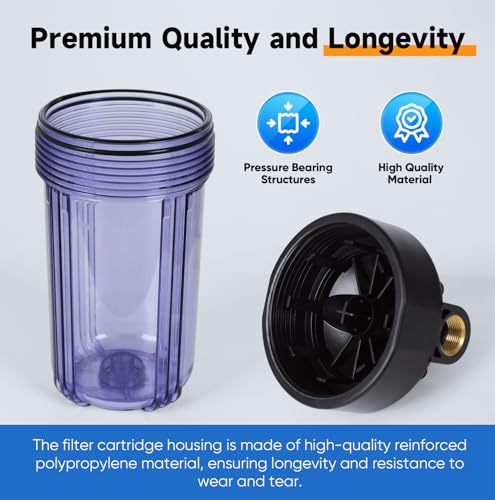 5 Micron 2 Stage Whole House Water Filter System for Municipal Water