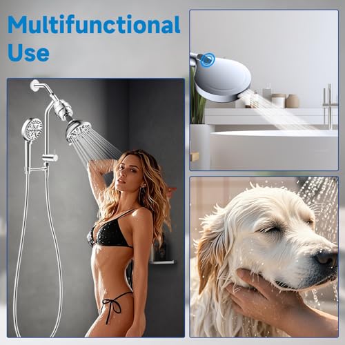 Filtered Dual Shower Heads with Handheld