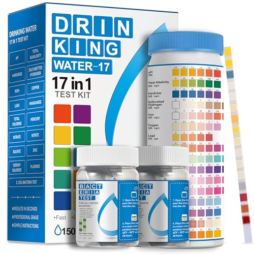 Drinking Water Test Strips 150 + 2 Bacteria Tester Kits