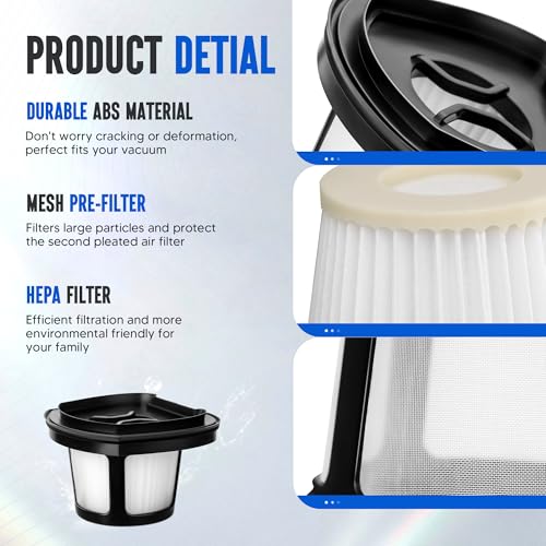 2390A 2284W Vacuum Filter Replacement for Bi (4 Count)