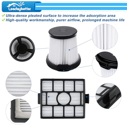 BU3523 BU3521 Filter Replacement for Shark Clean and Empty Cordless Vacuum (9 Count)