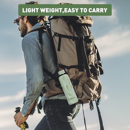 16oz Metal Water Bottle for Travel with Clip