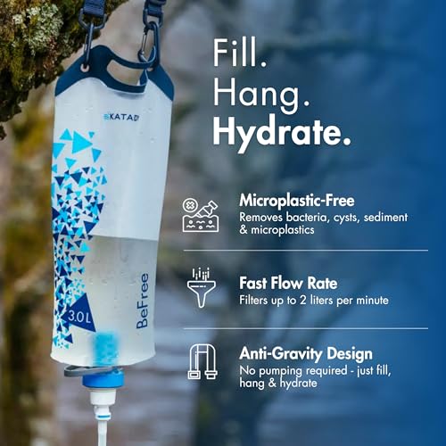 BeFree Gravity Water Filter 3L for Camping