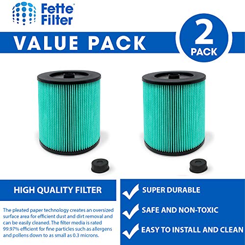 17912 & 9 17912 Hepa Replacement Filter Compatible Craftsman High Efficiency Particle Hepa Filter for Shop Vacuums 5 Gal Plus Part # 17912 & 9 (912 Count)