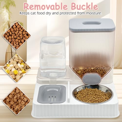 Gravity Cat Feeder & Water Dispenser