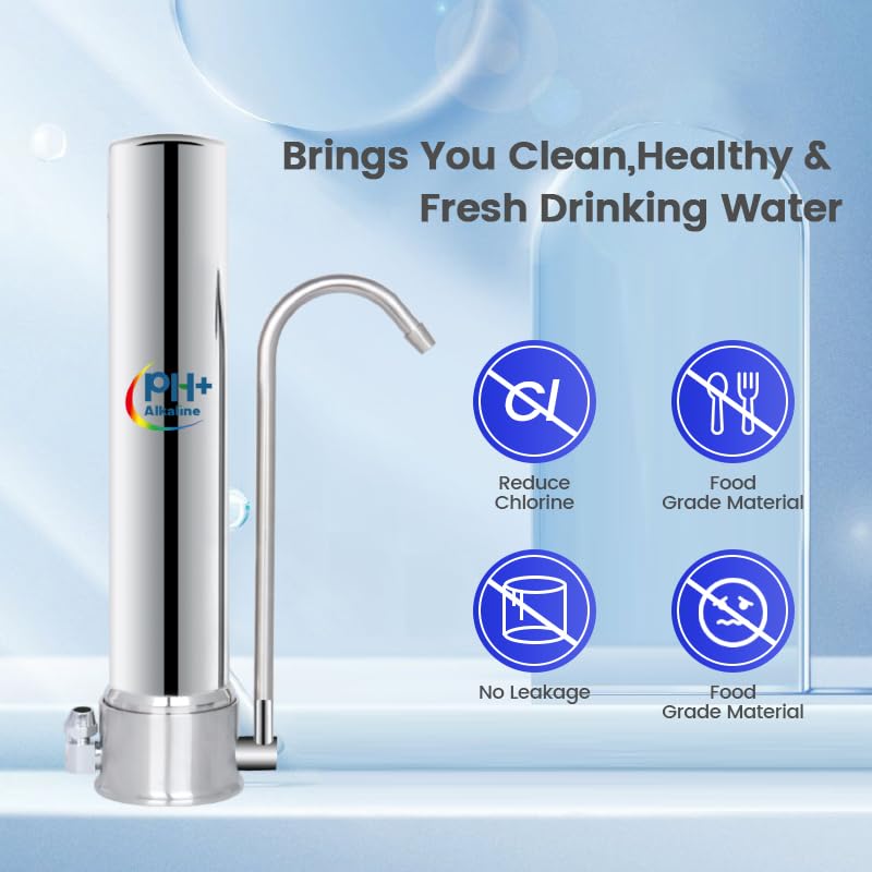 Satinless Steel Countertop Water Filter System