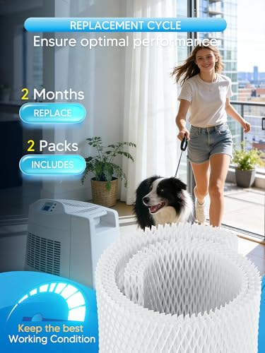 MAF2 Humidifier Filter Replacement for Aircare Esscik Air MiostAIR MA0800 MA08000 MA0600 MA0601 and Replacement for Kenmore 15408 (2 Count)