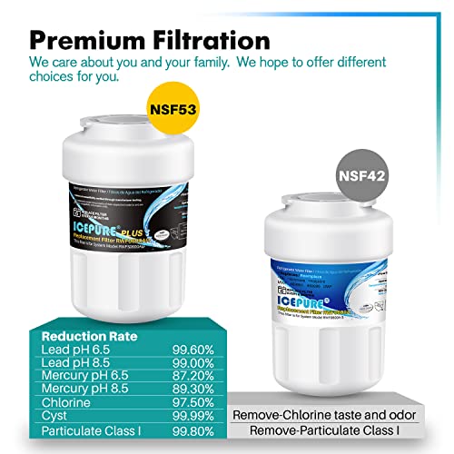PLUS NSF53&42 Premium RWF0600AH Replacement for GE MFW (4 Count)