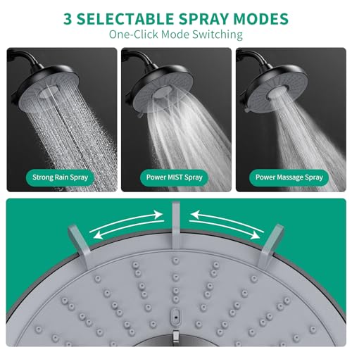 F8 Filtered Shower Head 8 Inch Shower Head High Pressure