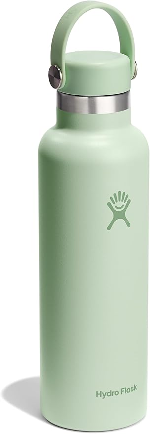 Hydro Flask Water Bottle - Insulated Stainless Steel - Non Spill, Leakproof in 21 Oz Aloe Green