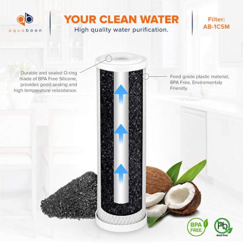 5 Micron 10 x 2.5 House Water Filters Cartridges (20 Count)