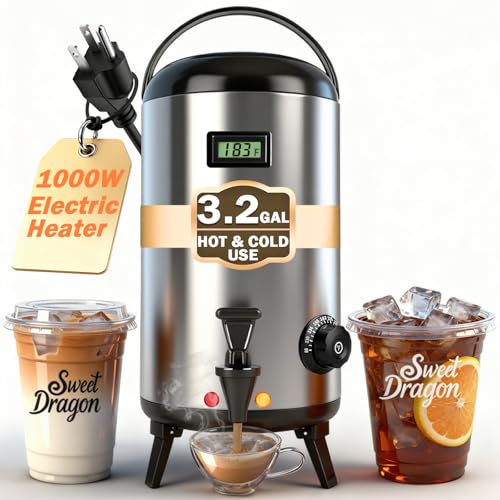 Electric Insulated Beverage Dispenser With Heating