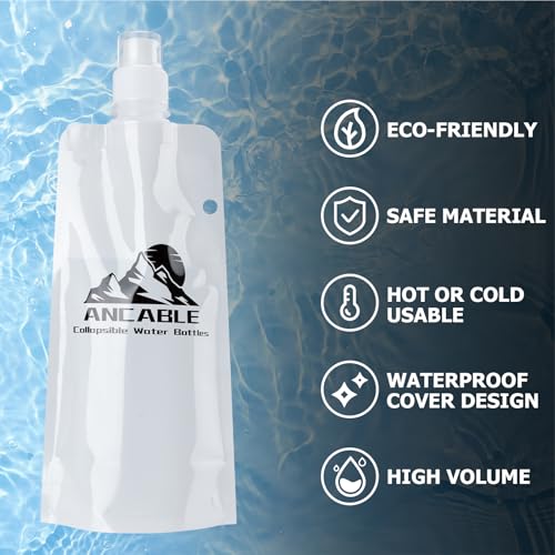 17oz Collapsible Water Bottles (3 Count)