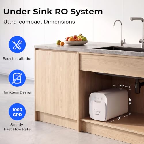 RO10001F Tankless Reverse Osmosis Water Filter