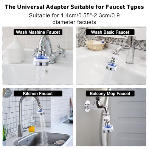 3 Pack Sink Water Filter Faucet and 10 Filter Elements Set