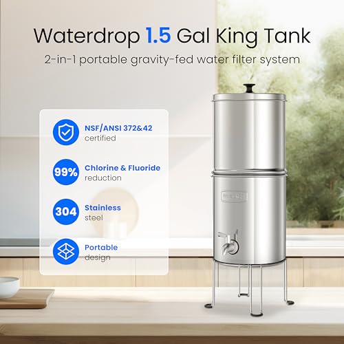 TK15-A-FS Gravity Water Filter System, NSF/ANSI 42&372 Certified