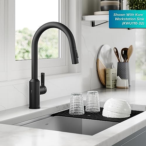 Matte Black Touchless Pull Down Kitchen Faucet KSF
