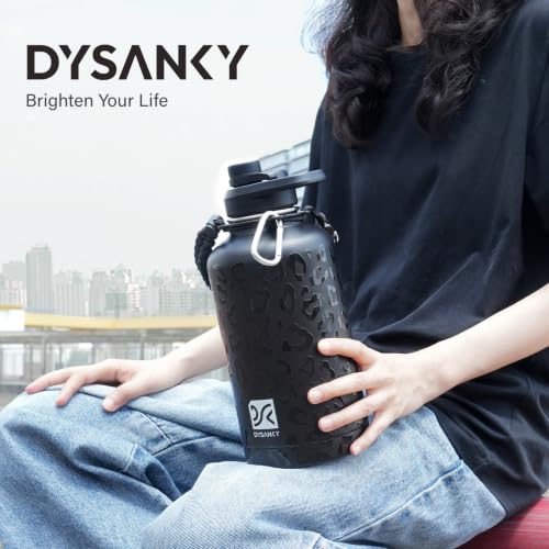 Insulated Water Bottle with Portable Carrier Bag for Outdoor 64 oz