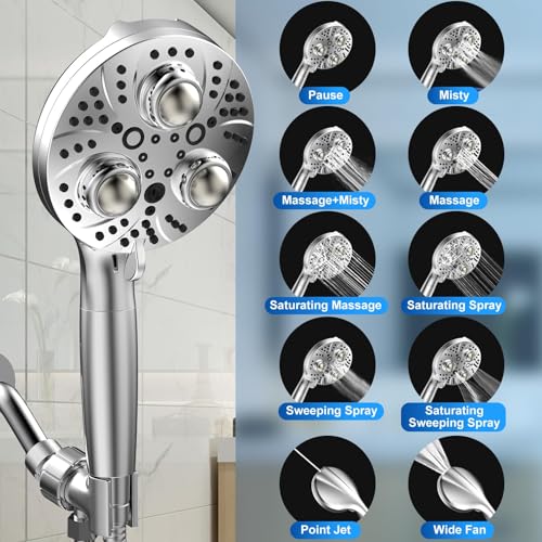 Filter Handheld Shower Head for Residual Chlorine Remove